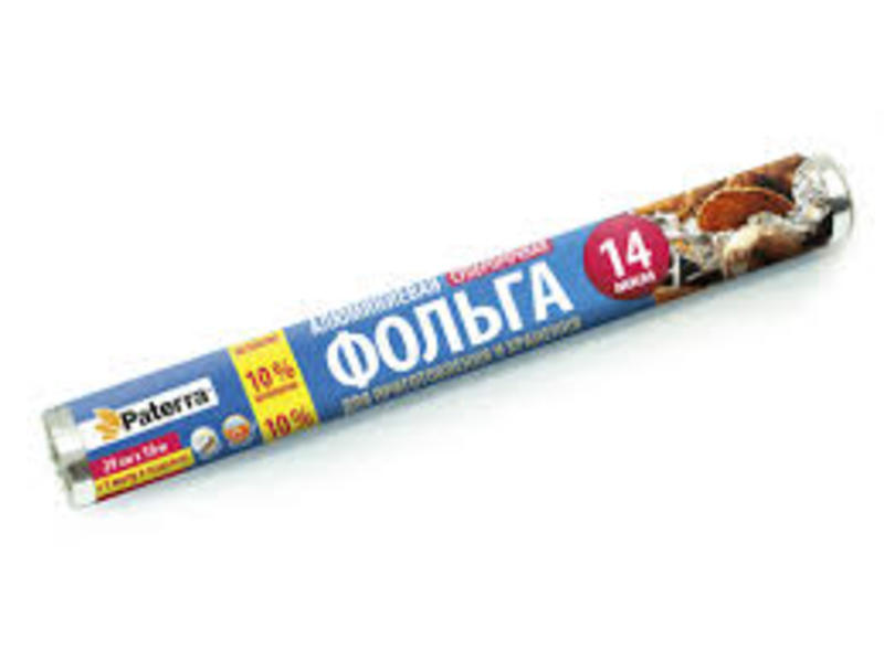 Фольга пищевая "Супер Прочная"  29см*10м+1м PATERRA, Россия