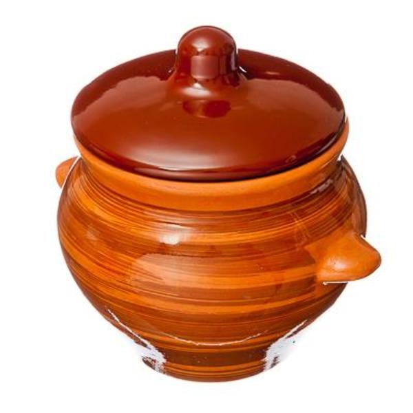 Горшок для жаркого №5 с ручками, керамика, ОБЧ00000338 826-216