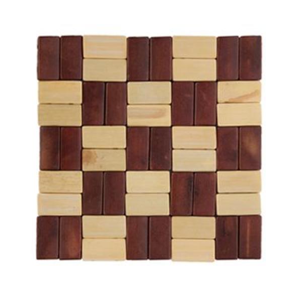 Подставка под горячее бамбук "Клетка" 14x14см GD007-1,888-010