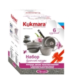 Набор кухонной посуды №4 АП "Мраморная" св.мрамор нкп04мс (Кукмор)