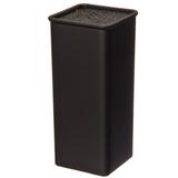 Подставка для ножей с полипропил. разделителями, 10x10x22,5см,квадрат,soft-touch чер,SATOSHI 838-018