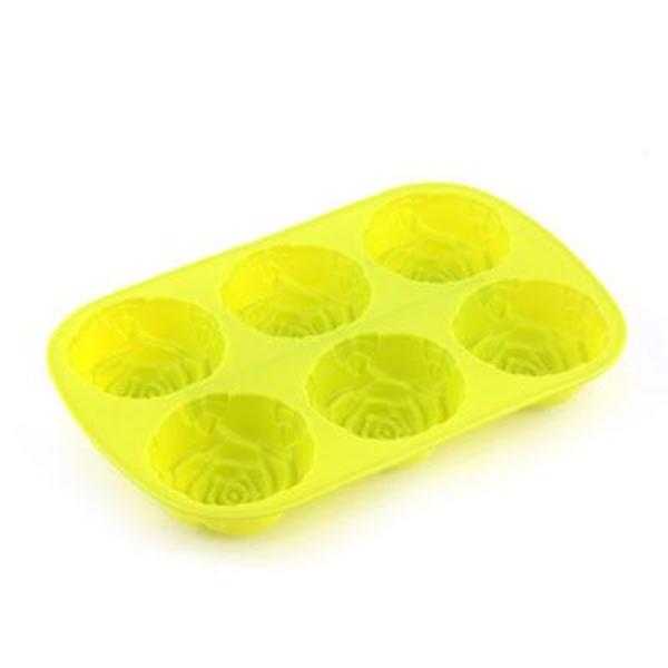 VETTA Форма силиконовая 6 ячеек, 28x18x3см, "Розы", 4 цвета, HS-060,891-007