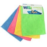  Vetta Салфетка из микрофибры супервпитывающая,25*30 см,4 цвета,448-008