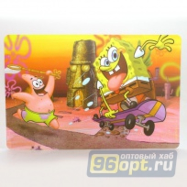 Салфетка ГУБКА БОБ-Дружба 44*28см дизайн 3D GB3D02
