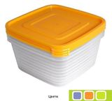 Контейнер для  продуктов (свч) "Унико" квадратный 1,4л набор 3шт с217 (18)