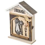 Ключница, 6 крючков, МДФ, металл, 26х21х6см, арт.16/08-1 510-074