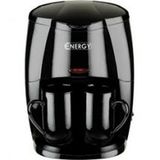 Кофеварка ENERGY EN-601 цвет-черная 450Вт 2 чашки