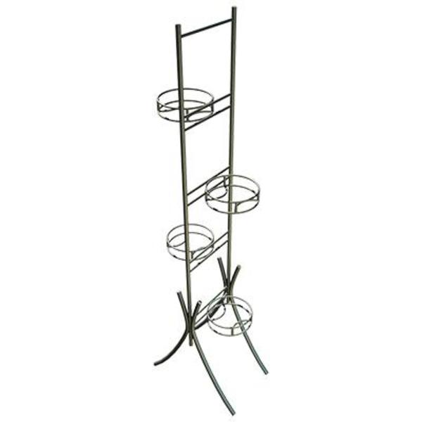 Подставка для цветов "Лесенка-4", вертикальная, разборная, металл, 45x24x120см, ЗЦ113 177-006