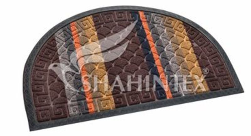 Коврик придверный, 45*75см, полукруглый, Мультиколор, Shahintex, Китай