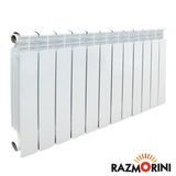 Радиатор Razmorini 500 биметал, 12 секций, 2172Вт, Рр=3МПа, Тмакс=110 (960х563х80)