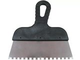1205103 Шпатель малярный зубчатый 200мм, зуб 4*4мм, Россия