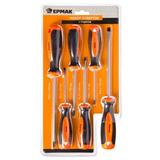 ЕРМАК Набор отверток 6пр.(SL6*150,PH2*150,SL5*100,PH1*100.SL3*75.PH0*75)/ 651-210