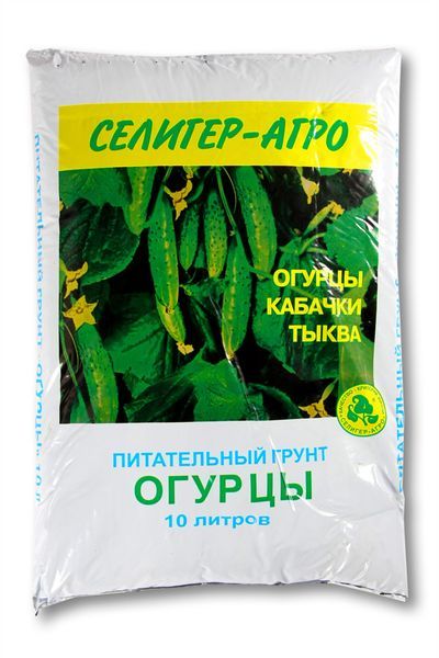 Грунт торфяной, питательный Огурцы 10л (5) Селигер- Агро, Россия