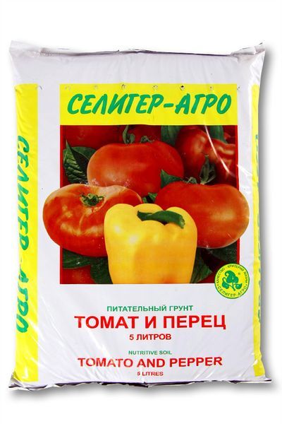 Грунт торфяной, питательный Томат и перец 10л (5), Селигер-Агро, Россия