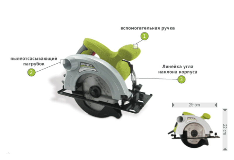 Ручная циркулярная пила CS-160 (4) УТ000000079  
