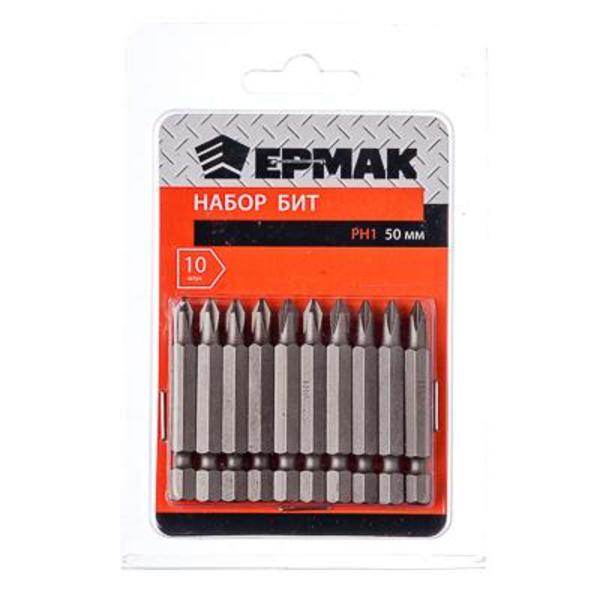 ЕРМАК Набор бит 10шт, PH1, 50мм,657-032