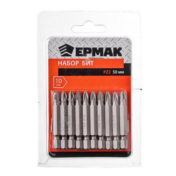 ЕРМАК Набор бит 10шт, PZ2, 50мм 657-036
