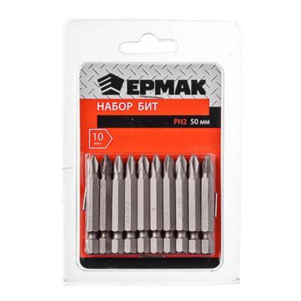 ЕРМАК Набор, бит 10шт, PH2, 50мм,657-033