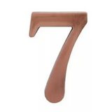 Цифра дверная "7" на клеевой основе (медь)