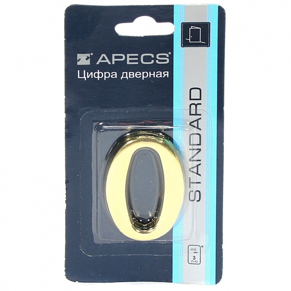 Цифра дверная Apecs DN -01-0-Z-G