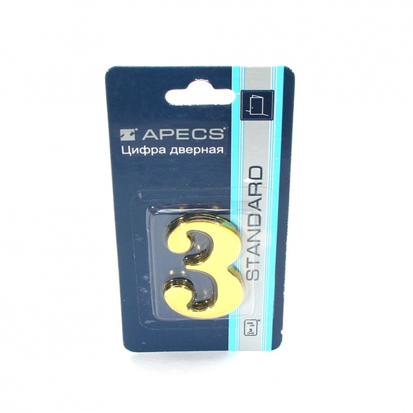 Цифра дверная Apecs DN -01-3-Z-G