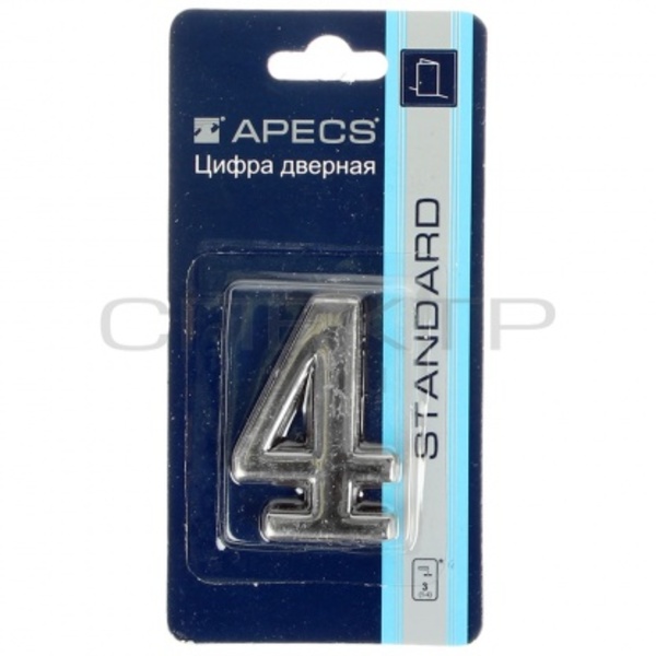 Цифра дверная Apecs DN -01-4-Z-CR