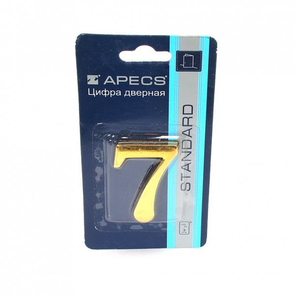 Цифра дверная Apecs DN -01-7 -Z-CR