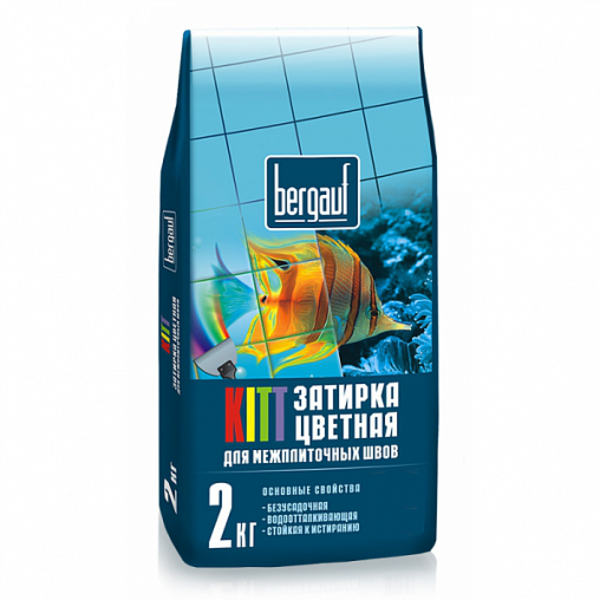 Затирка серебристо-серая 2кг Kitt  BERGAUF (10)