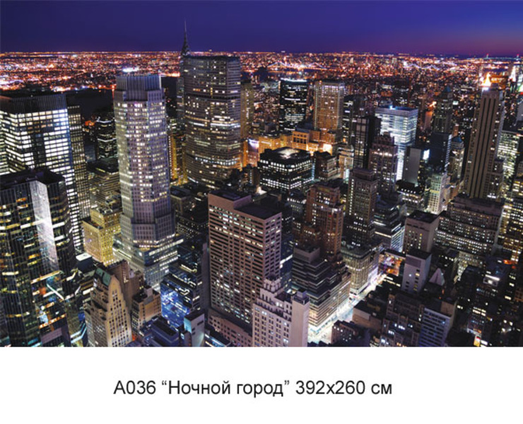 Ночной город фотообои 16л А036 (6)