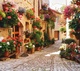 Цветочная улочка фотообои 12л А091 (6) 294*260