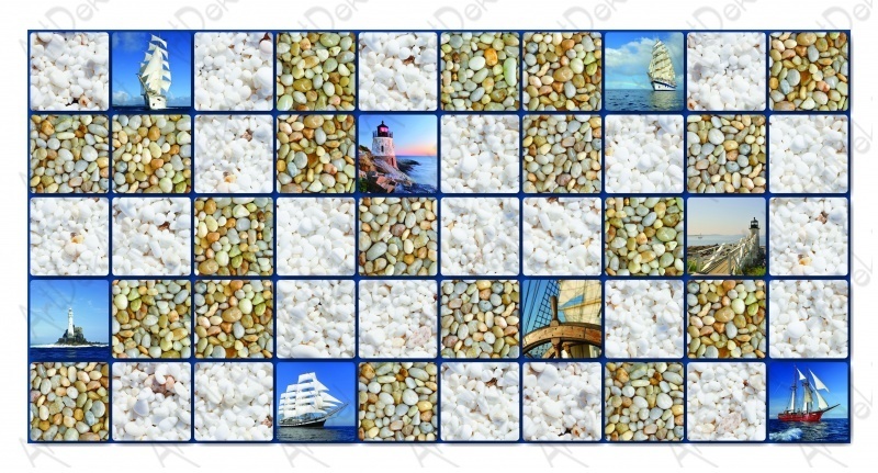 Мозаика Море (10) 955*480мм МП