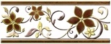 TECEO 1501-0068 коричневая бордюр 25*10 (24) Global Tile