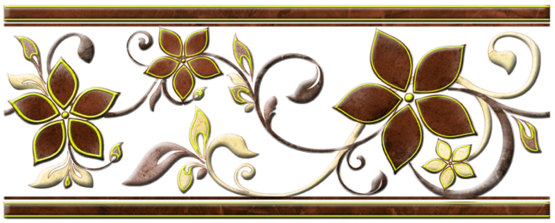 TECEO 1501-0068 коричневая бордюр 25*10 (24) Global Tile