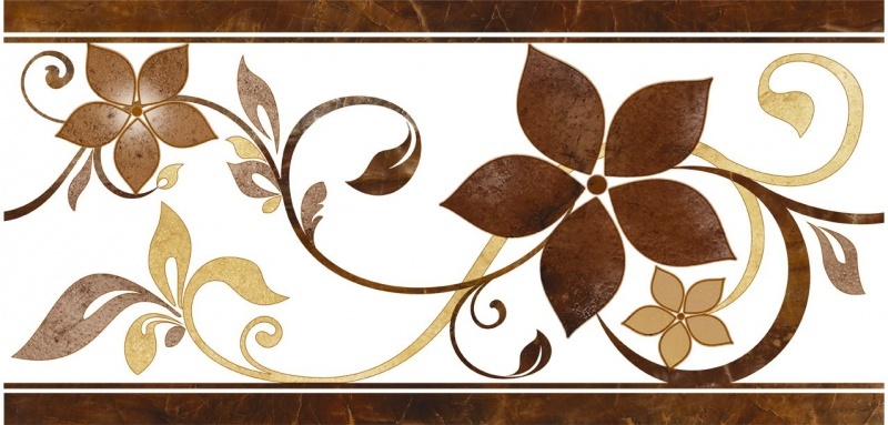 TECEO 3604-0101 коричневая бордюр 45*21,5 (10) Global Tile
