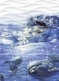 Wave DoLphins панно фиолетовый WA2Т123D 60*44 сорт1  Cersanit