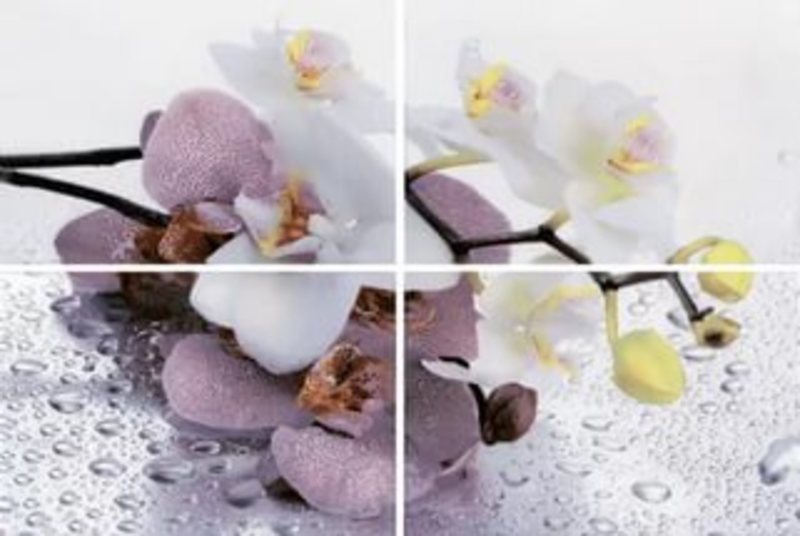 Декор-панно Альба Orchid 40*60 (4шт) 1 сорт