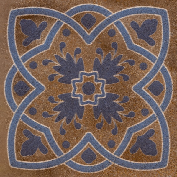 Декор.керам. Antique Quadro Marrone 15*15 (48)