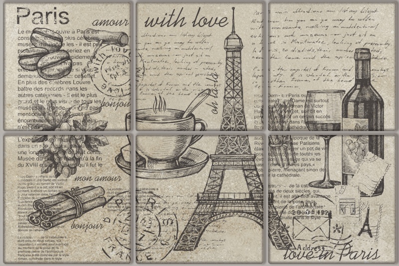 Декор.керам. Vintage Voyage Paris 20*30 (1.14)