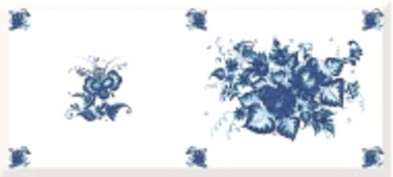 Вставка DeepBlue синий DB2G032 Узор 2 20*44  Cersanit