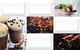 Вставка Coffee Break, 250*400 мм, 16 шт., белый с рисунком, НЗКМ, Россия