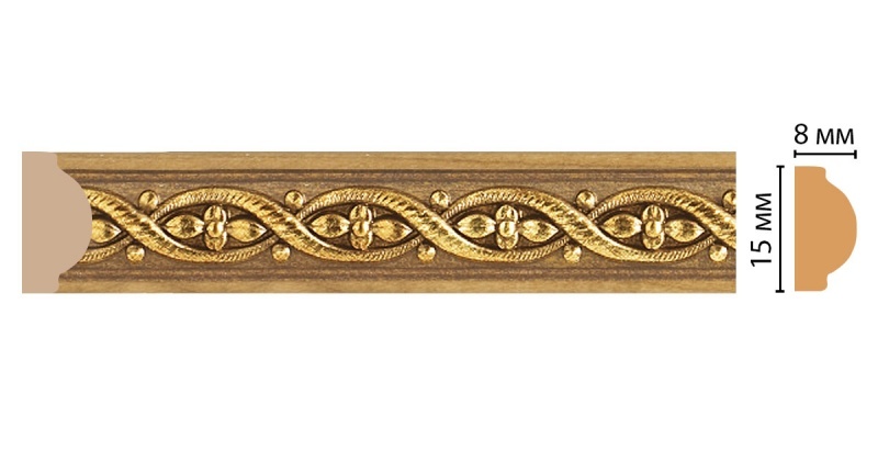 Молдинг ДМ 130-4/80 (15*8*2400)