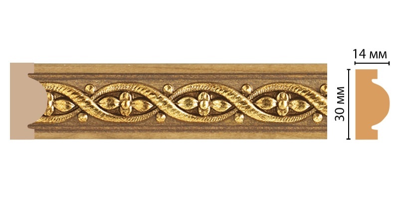 Молдинг ДМ 157-4/42 (30*14*2400)