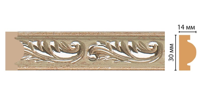 Молдинг ДМ 157-59/42 (30*14*2400)