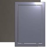 Люк-дверца ревизионная 168*168 с фланцем 146*146 с ручкой АБС, Л1515 dark gray metal