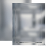 Люк-дверца ревизионная 218*318 с фланцем 196*296 с ручкой АБС Л2030 chrome