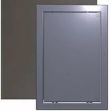 Люк-дверца ревизионная 218*318 с фланцем 196*296 с ручкой АБС Л2030 dark gray metal