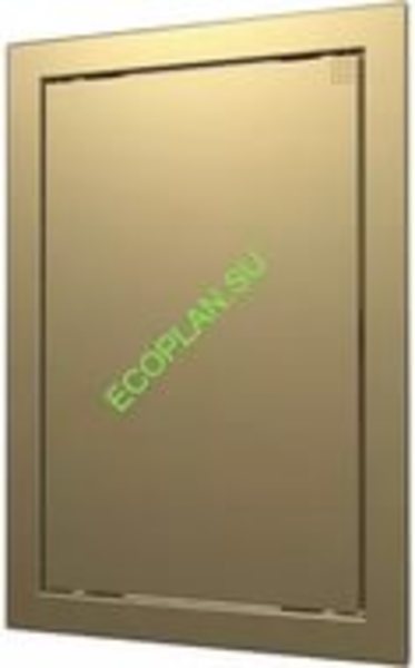 Люк-дверца ревизионная 218*318 с фланцем 196*296 с ручкой АБС Л2030 gold