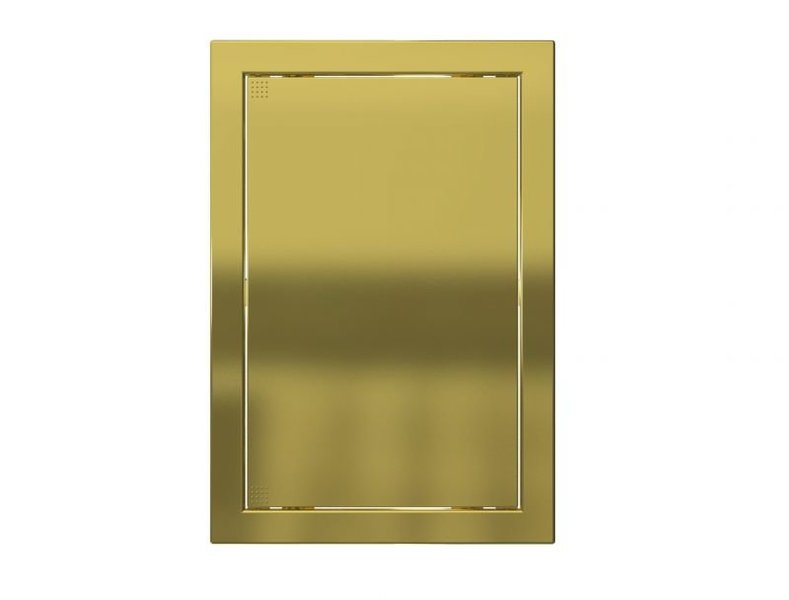 Люк-дверца ревизионная 218*418 с фланцем 196*396 с ручкой АБС Л2040 gold