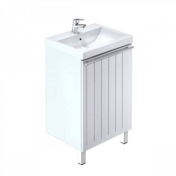 Тумба для ванной комнаты, напольная, белая, 50см, AMUR, MILARDO AMU50W1M95