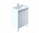 Тумба для ванной комнаты, напольная, белая, 60см, AMUR, MILARDO AMU60W2M95